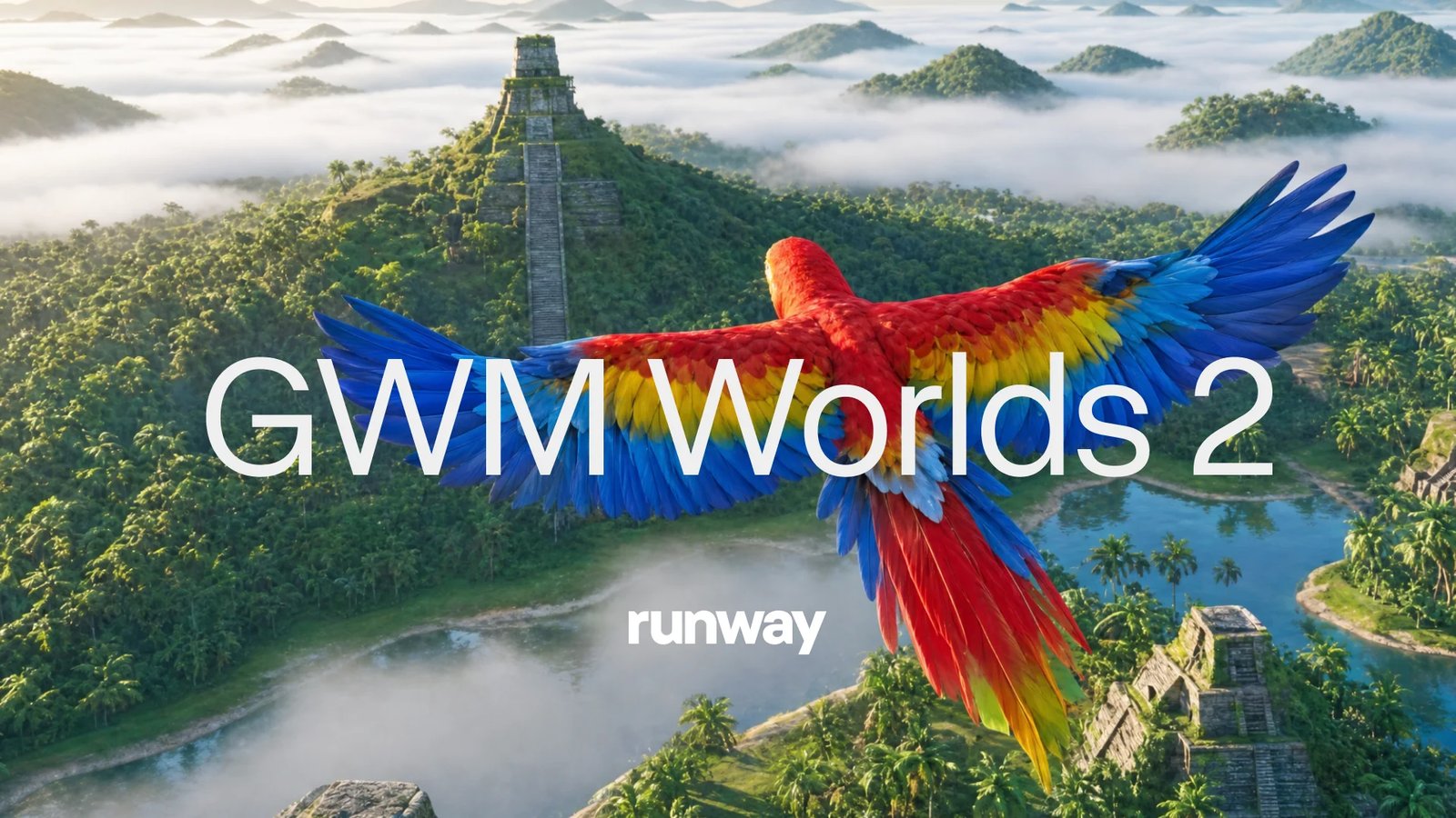 Runway shows GWM Worlds 2, a real-time world model driven by text actions